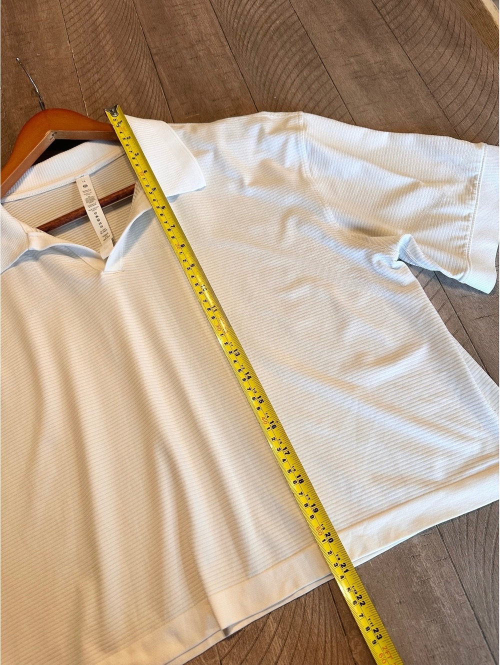Lululemon Swiftly Tech Relaxed-Fit Polo Shirt in White Women’s size 14 LW3GMJS - Picture 10 of 14